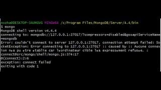 Mongodb Error: couldn't connect to server 127.0.0.1:27017