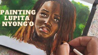 Lupita Nyong'o | Sketchbook | Time lapse painting