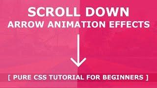 Css Scroll Down Animation - Pure Css3 Animation Effects - Custom Scroll Down Indicator Tutorial