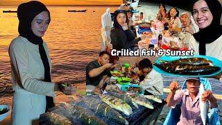 Mancing di Surga ikan || grilled fish & sunset with Subscriber PRODIA