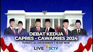 Makin Sengit, Saksikan Debat Kedua Capres dan Cawapres Pemilu 2024 - Jumat, 22 Des Pukul 18.00 WIB