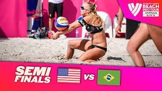 Hughes/Cheng vs. Ana Patrícia/Duda - Semi Final Highlights | Ostrava 2024 #BeachProTour