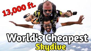 दुनिया की सबसे सस्ती  SKYDIVING  || Complete Details