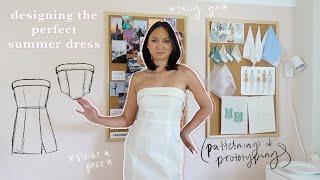 Making the Cutest Strapless Summer Dress & Corset! (Pt 1: Patterning & Prototyping)+ Fabric Shopping