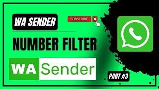 WA SENDER Number Filter / WhatsApp Numbers Filter Software / Part# 3 / Moiz Technikal