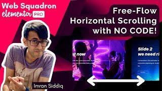 Elementor - No Slides Horizontal Scrolling with No Code | Horizontal and Vertical Scrolling