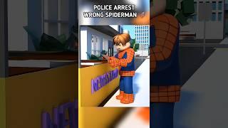 Police Arrest Wrong Spiderman  Roblox Jail Break Animation l #roblox #animation