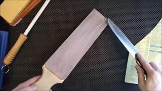 Kitchenaid 7'' Santoku Knife Sharpened On Shapton Pro Stones & Idahone Ceramic Rod Then Stropped