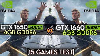 GTX 1650 Super vs GTX 1660 Super | 15 Games Test In Mid 2023 !