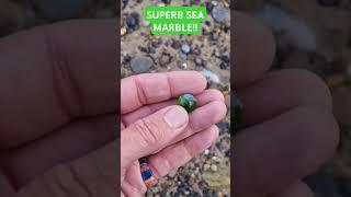 Absolutely AWESOME seaglass MARBLE!! #seaglassfinds #beach #seaglasshunting #seamarble #beach