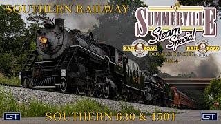 Southern Railway Summerville Steam Special Doubleheader 2024 - Southern #630 & #4501