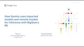 How Semios uses imported and remote models for inference with BigQuery ML