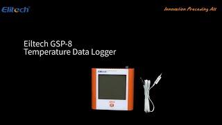 Elitech GSP-8 Wall Mounted Temperature Digital Data Logger Operation Guide