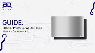 BIQU 3D Printer Spring Steel Build Plate Kit for SLA/DLP 3D