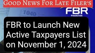 FBR to Launch New Active Taxpayers List on November 1, 2024