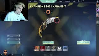 Xqc on Champions karambit