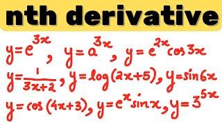 nth derivative | Examples Solved | Engineering mathematics | Mathspedia |