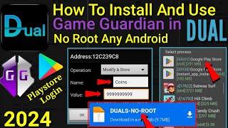 How To Install And Use Game Guardian In DUALS No Root Any Android || 2024