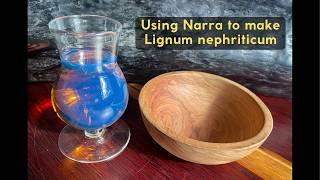 Using Philippine Narra  to make Lignum nephriticum