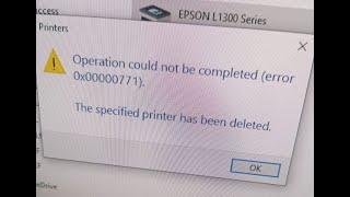 Windows 11 Printer Sharing error 0x00000771 Solve