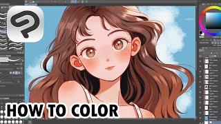 How I Color And Draw // Clip Studio Paint Tutorial ️