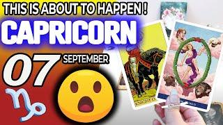 Capricorn ️ THIS IS ABOUT TO HAPPEN! horoscope for today SEPTEMBER 7 2024 ️ #capricorn tarot