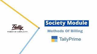 Housing Society Module | Billing Methods | Society Module | Tally Module | Tally Customization | TDL