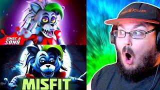 Roxanne Wolf Sings A Song & [SFM] Roxanne Wolf Song "Misfit" (FNAF Security Breach) FNAF REACTION!!!