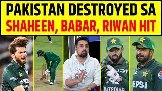 PAKISTAN DESTROYED SOUTH AFRICA SHAHEEN AFRIDI, BABAR AZAM, RIWAN HIT | PAK VS SA 2ND ODI HIGHLIGHTS