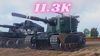 FV4005 Stage II 11.3K Damage & FV4005 Stage II 10.8K Damage World of Tanks #wot