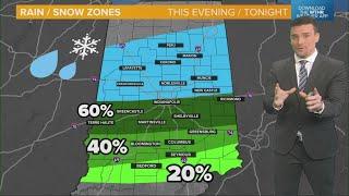 Tracking rain and snow zones today across Indiana | Friday morning update