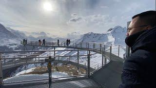 At the top of Mountain Alps Grindelwald