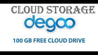 Degoo Cloud Storage, Get 100 GB Free Storage.