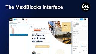 The MaxiBlocks interface