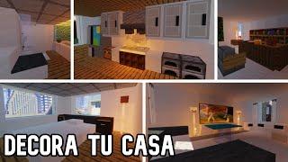 30 FORMAS INCREÍBLES para DECORAR TU CASA en Minecraft