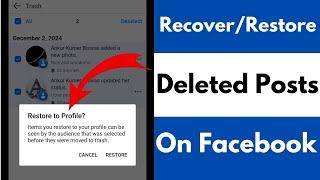 How To Recover Deleted Posts, Photos, Videos On Facebook | Facebook Deleted Post Recovery