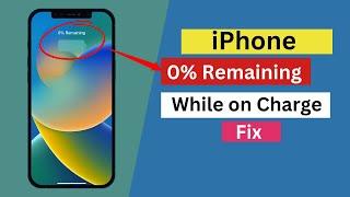 iPhone 0% Remaining on Charging ! Fix Charging stuck on 0% tested.