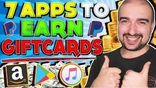Top 7 Free Apps to Earn Gift Cards TODAY! - (Make Money With Your Phone)