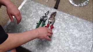 Tin snips for duct work