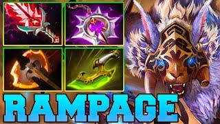 Rampage + 25 Kills Ursa Dota 2 !! Ursa Dota 2 Carry Safelane Pro Gameplay Build Guide