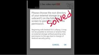 How to solve/Fix "MX Player can't delete file" problem on Android Nougat, Marshmallow, Lollipop