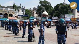 Hyderabad: Security beefed up near Charminar during Friday prayer