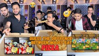Guess The Difference Between Images & Eat World's Largest Pizza Challenge  | Sahil Khan & Team