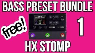 Free HX Stomp Bass Presets - Bundle 1 Demo