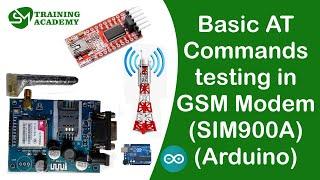 Basic AT Commands Testing in GSM Modem | GSM Module | Arduino