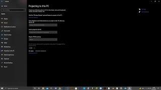 How To Fix Projecting to This PC Feature Disabled Windows 10