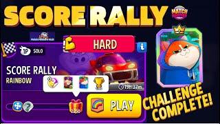 Score Rally HARD Rainbow Solo Challenge 6 Moves 2,250 points Match Masters