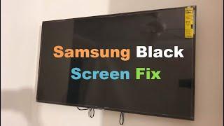 How to Fix Samsung TV Black Screen