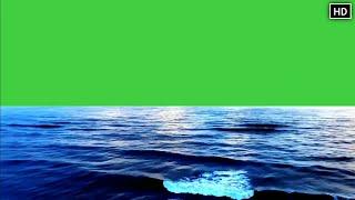 Water green screen effect | Chroma key ocean effect | No copyright HD Footage