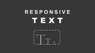 Responsive Text | HTML & CSS | SKILLS